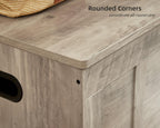 VANKILEY 51.2" Storage Chest Extra Large,Wooden Storage Bench,Greige | Chest with 2 Safety Hinges, 51.2*15.7*19.1inches, Wooden Trunk for Bedroom, Livingroom,Entryway,Easy Assembly.