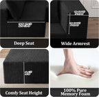 92.5" Modular Sectional Sofa, L-Shaped Cloud Couch with Deep Seats & Chaise, Convertible 4-in-1 Corduroy Couches for Living Room, Bedroom, No Need Assembly - Black(Right Facing Chaise)