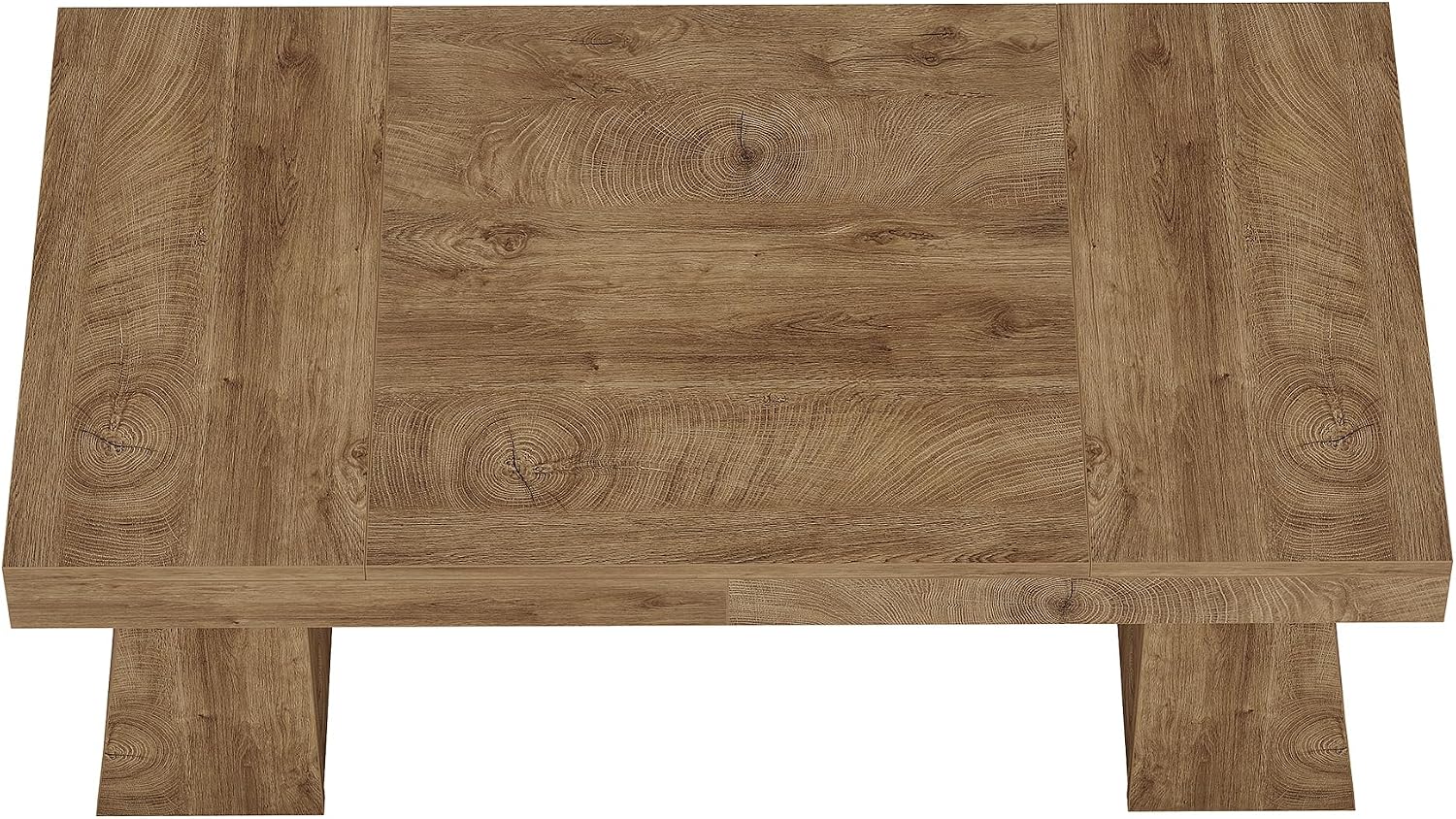 Tribesigns 55" Executive Desk, Wooden Office Desk with Double Pedestal, Modern Computer Writing Table for Home Office, Light Brown
