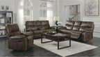 Wallace & Bay Hooper Swivel Recliner Glider, Dark Brown