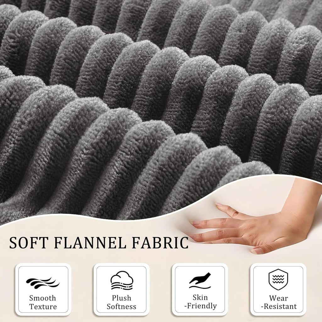 Futon Sofa Bed Modular Loveseat Sleeper Folding Pull Out Couch with Pillows, No Assembly Required Couch for Living Room Bedroom Guest Room (Grey, 59.06" Loveseat Sofa)