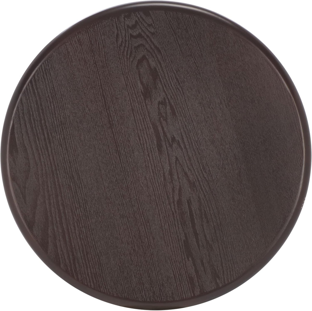SAFAVIEH Home Collection Agami Dark Brown Round Top Pedestal End Table (Fully Assembled)