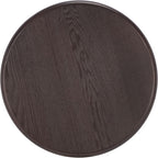 SAFAVIEH Home Collection Agami Dark Brown Round Top Pedestal End Table (Fully Assembled)