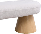 LUMISOL Upholstered End of Bed Bench, Dining Bench for Dining Room, Modern Stool Ottoman for Bedroom, Living Room, Dining Room, Entryway, Beige