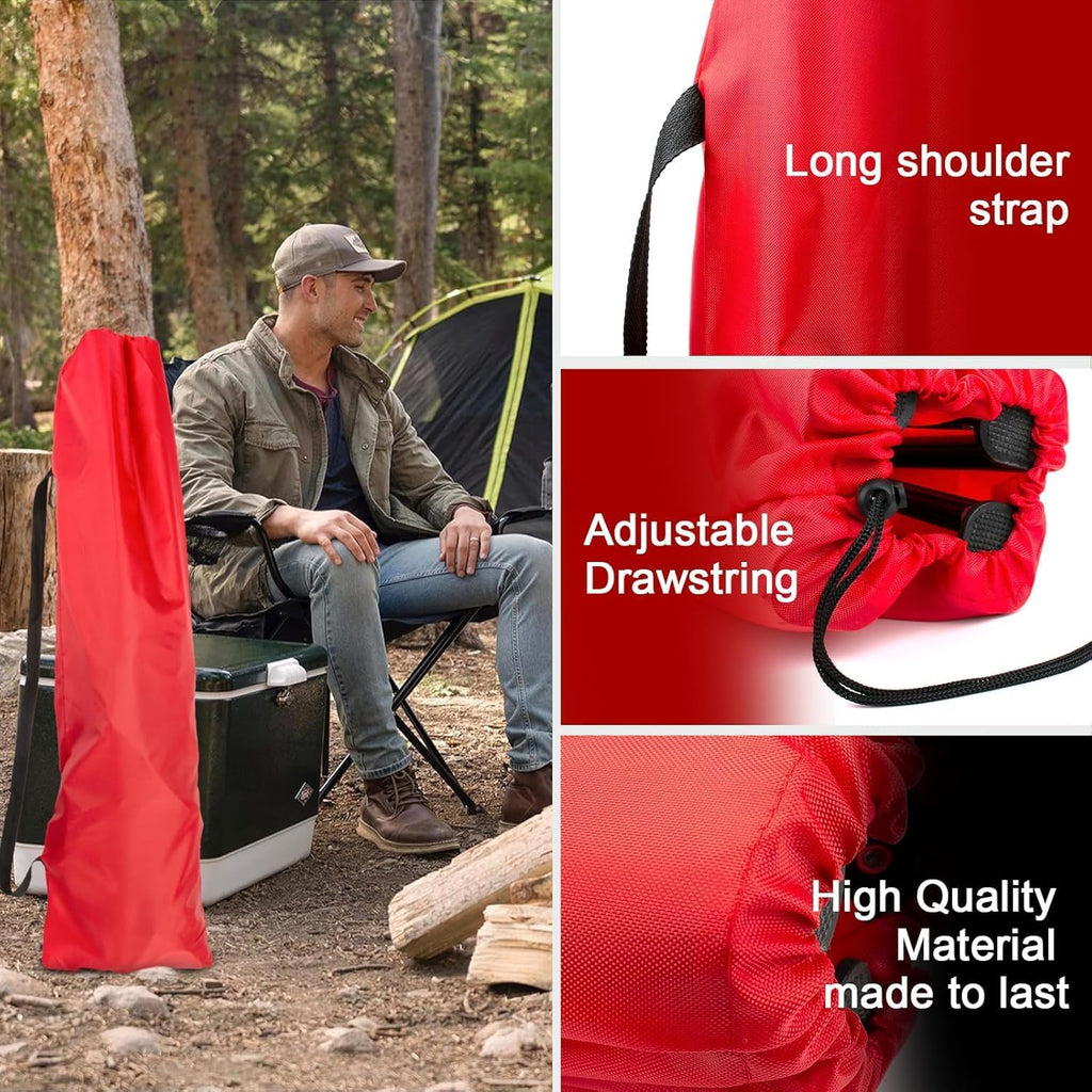 Camping Chair Bags Replacement for Coleman, Camp Folding Chair Bag, Lawn Chair Bag Replacement Outdoors & Sports,36.61 Inches, Red, 2 Pack