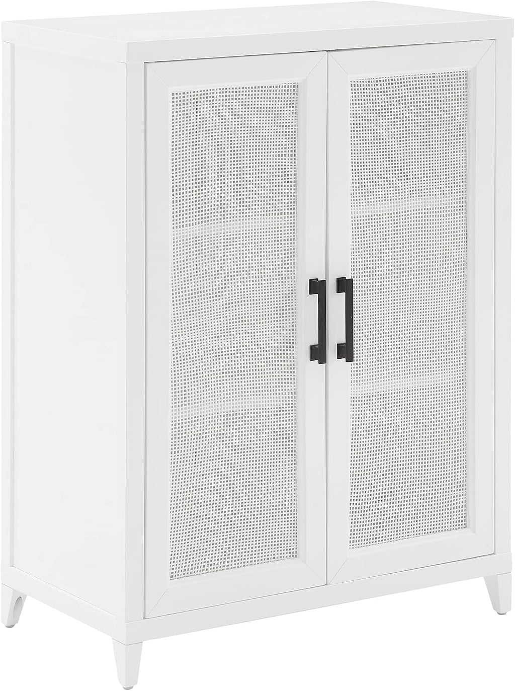 Crosley Furniture Milo Stackable Pantry Storage Cabinet with Shelves, Kitchen, Dining, or Laundry Room, White