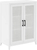 Crosley Furniture Milo Stackable Pantry Storage Cabinet with Shelves, Kitchen, Dining, or Laundry Room, White