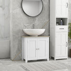 Under-Sink Bathroom Storage Cabinet with Adjustable Shelves