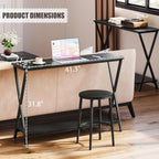 Console Table with Storage Shelf, Narrow Entryway Table, Behind Couch Tables, Thin Sofa Tables for Living Room, Hallway, Bedroom, Foyer