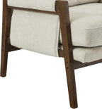 Roundhill Furniture Kelly Mid-Century Modern Accent Armchair, White
