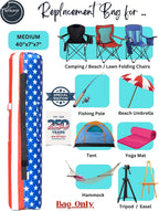 Replacement Bag for Folding Camping Chair, Portable Camp Chair, Hammock, Yoga Mat, Umbrella, Tents, Tripods, Fishing Poles - 420D Oxford Polyester Fabric