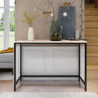 HOMERECOMMEND Console Table with Power Outlets and USB Ports,Rustic Brown | Sofa Tables with Charging Station,for Hallway, Entryway,Behind Couch Table,charging station behind couch