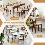 Giantex Sherpa Dining Chairs Set of 4, Modern Kitchen Chair w/Rubber Wood Legs, Padded Seat & Backrest, Armless Accent Side Chairs for Living Room, Dining Room, Restaurant