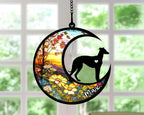 Personalized Dog Memorial, Custom Name Weimaraner Dog Christmas Ornament with Name, Custom Breeds, Pet Loss Light Catcher, Gifts for Lovers Loss of Pet Sympathy on Mothers Day Christmas