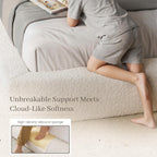 Homkdom Cloud Bed Frame Queen Size with 5.1" Headboard for Minimalist Room