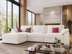 EASE MOOSE Sectional Modular Sofa,Oversized L Shape Sectional Couch Wide Deep seat Sectional Sofa,Comfortable White Modular Sofa