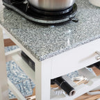 Linon Kitchen Island, White, 22.88 x 15.75 x 33.88