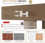 Console Table for Entryway, 47.2" Narrow Farmhouse Sofa Table with Thick Tabletop & Storage Shelf, 2-Tier Modern Wooden Entryway Industrial Table for Hallway, Living Room, Foyer, Behind Couch, Natural