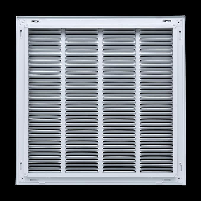 HVAC Premium 18 x 30 Duct Opening Steel Return Air Filter Grille, for 1-inch Filter, Removable Door, Flat Stamped HVAC Vent Cover Grille, Outer Dimensions 20.5 x 32.5
