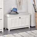 Haotian Farmhouse Shoe Storage Bench with Cushion