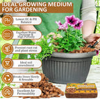 Legigo 10 Pack Coco Husk Chips- 11 LB 100% Organic Coconut Coir Chips Brick Potting Soil Mix with Low EC & PH Balance, Compressed Coconut Substrate Coco Chips Mulch Medium for Garden, Flowers, Plants