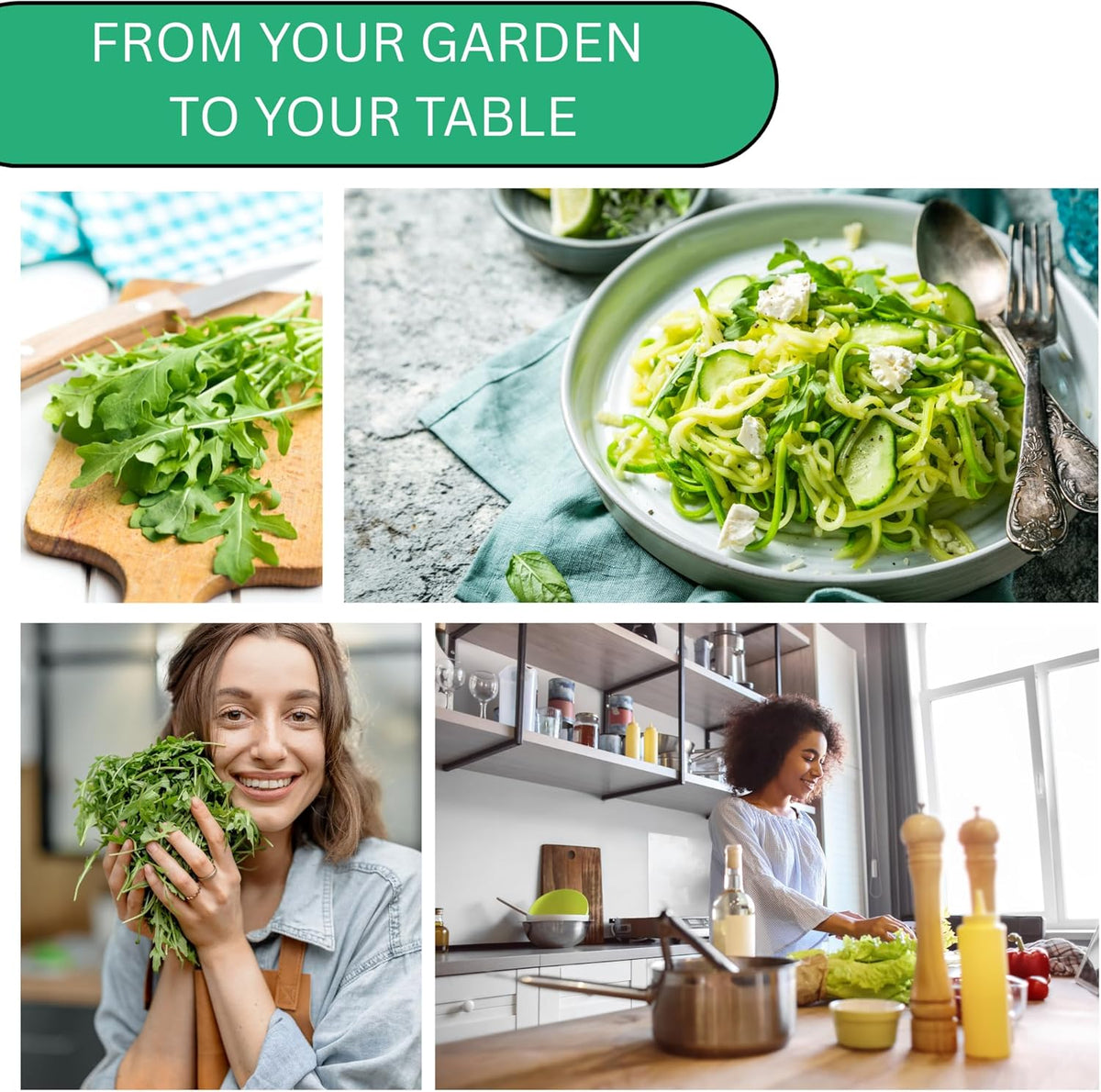 Woods Creek Seeds: Arugula Astro Seeds for Planting - Over 1,300 Heirloom, Non-GMO Arugula Seeds for Planting - Fast-Growing Astro Seed Pack for Gardening Indoors or Outdoors - Ideal for Green Salad