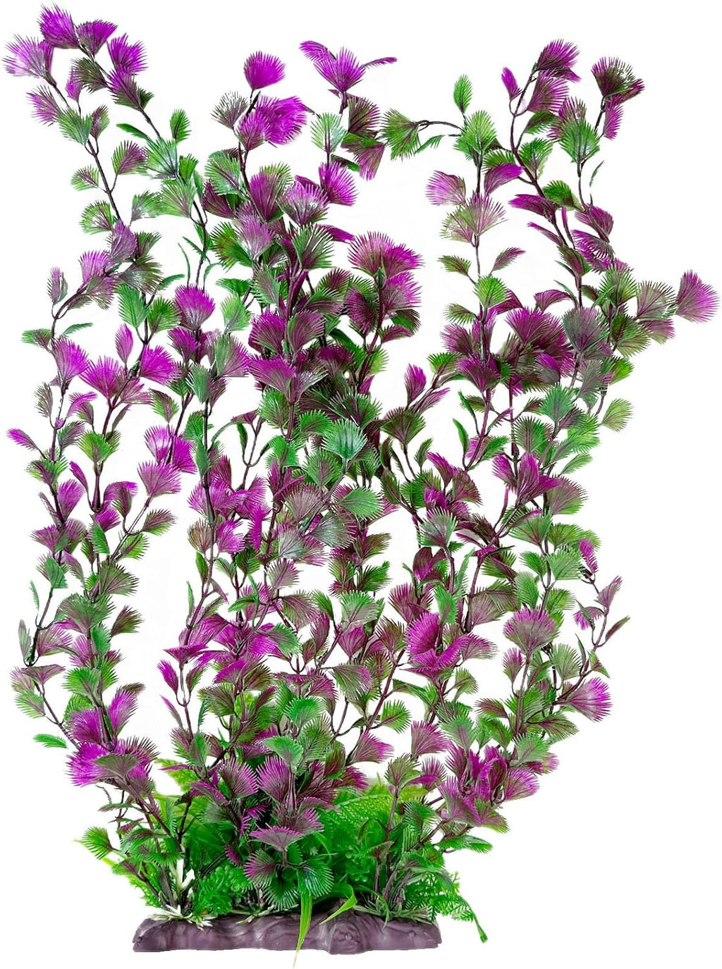 Hamiledyi Aquarium Plastic Plants Aquarium Decor Artificial Fish Tank Plants,Tall Fish Tank Decorations, Extra Large Aquarium Plant 20.4-inch Tall,1PCS