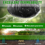 1.3FT x 50FT Weed Barrier Landscape Fabric Heavy Duty, 3.2oz Premium Gardening Weed Control Mat with 10 U-Shaped Securing Pegs, Ground Cover for Garden Beds, Farming, Underlayment, Commercial Driveway