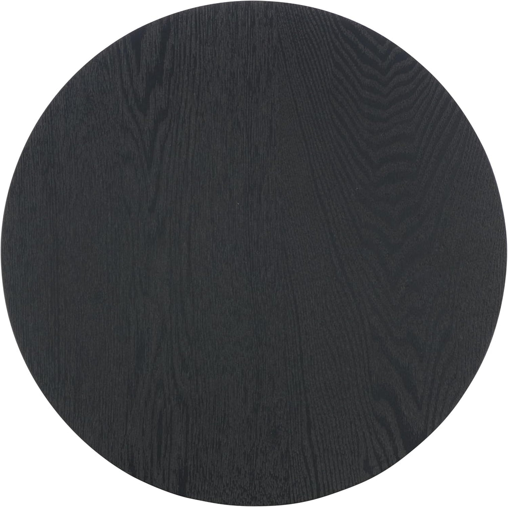 SAFAVIEH Home Collection Barashi Black Asymmetrical Round Top End Table