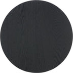 SAFAVIEH Home Collection Barashi Black Asymmetrical Round Top End Table