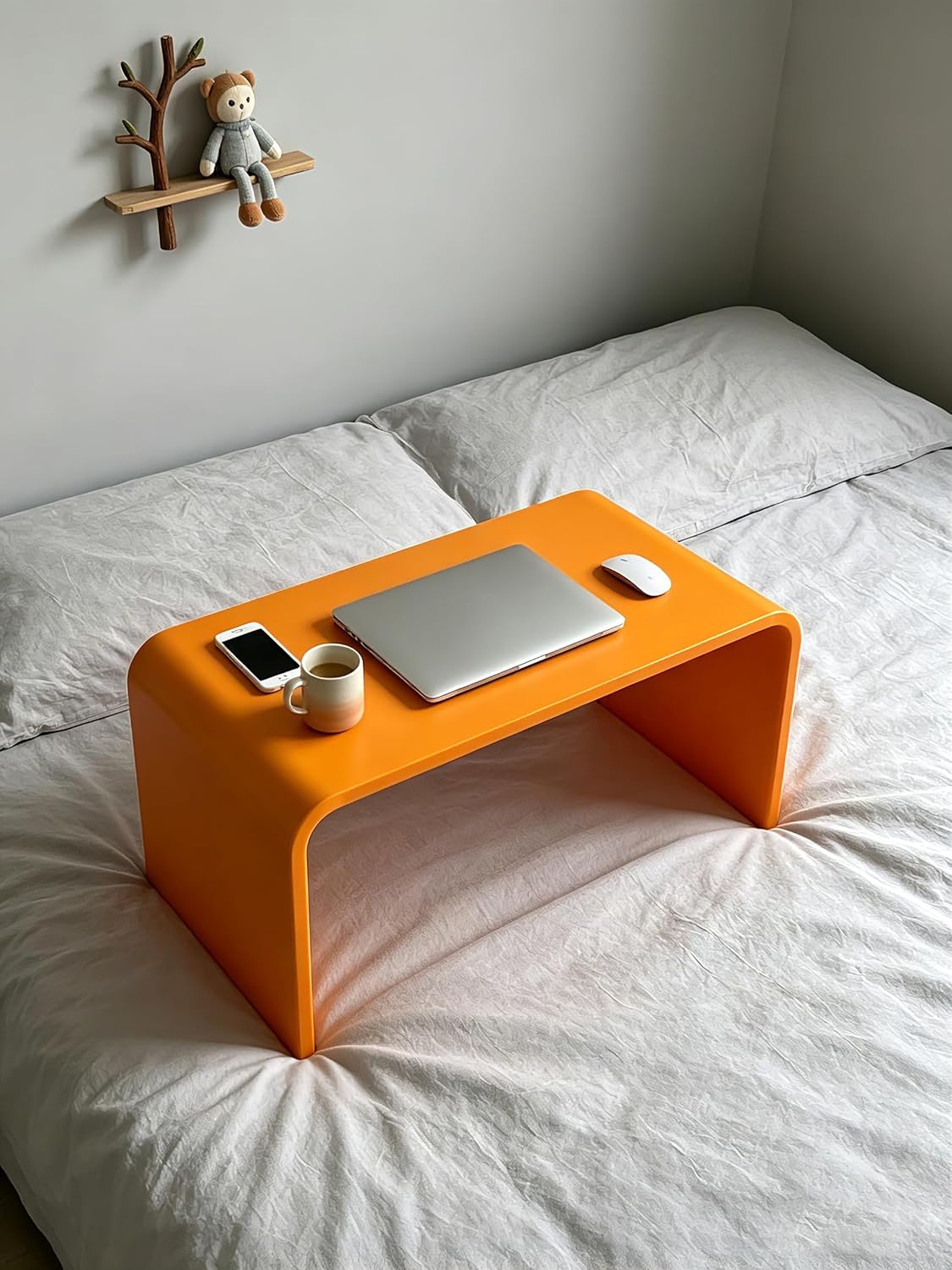Acrylic 24 inch Small Table-Multipurpose Modern Furniture for Use as Lap desks, Acrylic Side Table or End Table in Living Rooms, Sofa,Bedrooms and Offices