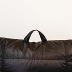 Big Joe Dorm Bean Bag Chair with Drink Holder and Pocket, Black Smartmax, Durable Polyester Nylon Blend, 3 feet | Polystyrene Bean Filled, Refillable, Nylon Polyester, Adult-Sized Comfortable Seating, Supports Up to 250 lbs