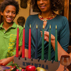 10 Pieces Kwanzaa Kinara Set Wooden Kwanzaa Candle Holder Kwanzaa Celebration Decorations