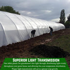 Farm Plastic Supply - String Reinforced 4 Year UV Resistant 10 mil White Greenhouse Plastic Sheeting - 4 Year UV Resistant Polyethylene Greenhouse Film, Hoop House Green House Cover (16' x 10')