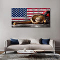 YDYSUNE Baseball Wall Art Vintage American Flag Canvas Prints Sports Pictures Paintings for Living Room Office Home Decorations Modern Artwork 24×48IN