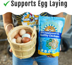 Herb Supplement for Backyard Chickens - Natural Chicken Treats, Poultry Feed Botanical Mix, Plant-Based Coop Snacks for Daily Wellness, Feather Quality, Egg Production, USA (20 LB)