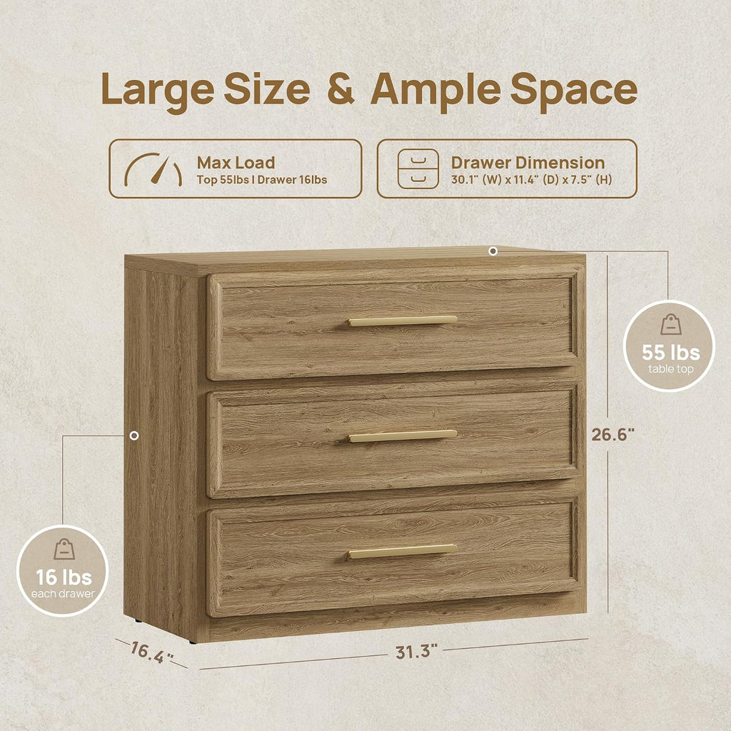 SICOTAS Oversized Night Stand Set 2 for Bedroom 31.3" Bedside Table
