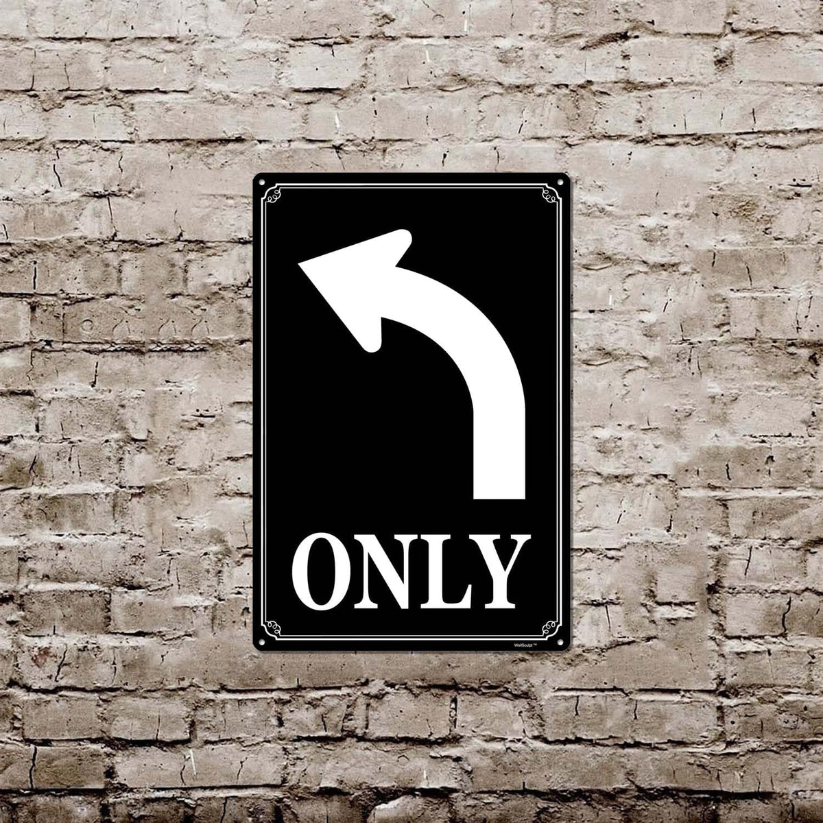 12x16" Right Turn Only Arrow Signs - High-Intensity Aluminum Parking Lot Sign, Weatherproof & Fade-Resistant, Ideal for Outdoor & Indoor Use - Curbside Sign