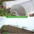 SnugNiture Plant Covers Freeze Protection, 10ft x 33ft 1.1oz/yd² Frost Cloth for Outdoor Plants, Floating Row Cover Frost Blanket for Winter Garden Vegetables Protection