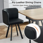 39.5" Round Dining Table Set for 4, 5 Piece Dining Table Set with 4 Tuck-Under Chairs, Farmhouse Kitchen Table Chairs Set, Space Saving Wood Round Dining Room Table Set for Apartments,Home