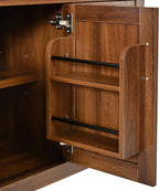 Merax 73'' Tall Farmhouse Arched Kitchen Pantry Cabinet