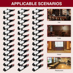 ETOYA Wall Mounted Wine Rack, H 59inch, 12 Rows, 60 Bottle Wine Cellar Racks, Metal Wine Bottle Holder for Dining Room, Kitchen, Bar, Basement & Restaurant (5 Columns（60 Bottles）)