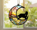 Personalized Dog Memorial, Custom Name Cavalier King Charles Spaniel Dog Christmas Ornament, Custom Breeds, Pet Loss Light Catcher, Gifts for Lovers Loss of Pet Sympathy on Mothers Day Christmas
