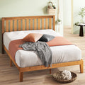 Zinus Alexia Solid Wood Platform Bed Frame with Headboard, Queen