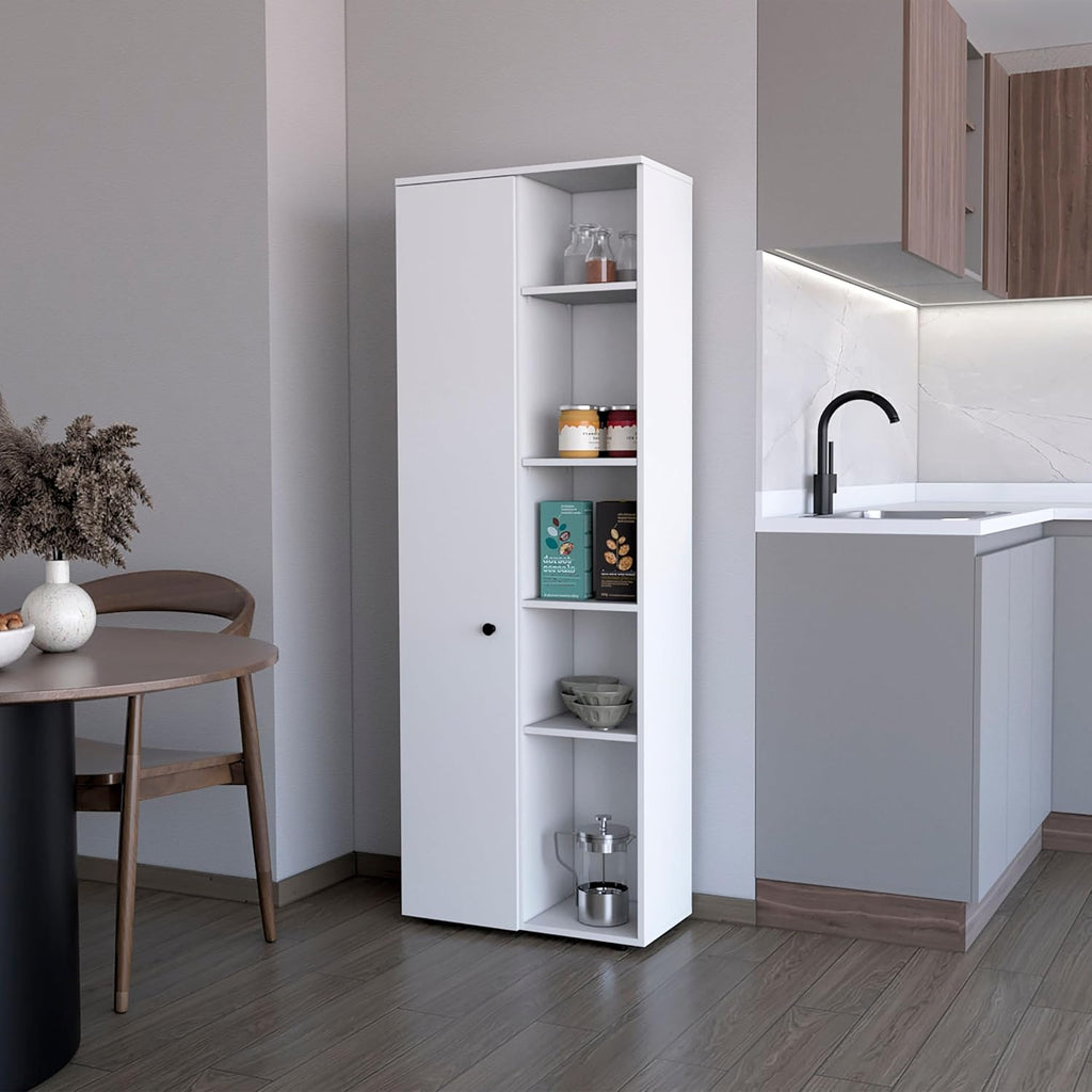 White 1 Door Kitchen Pantry
