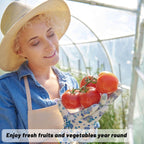6 Mil Clear Greenhouse Plastic Sheeting,Transparent Plastic Film for Greenhouse, Resistant Polyethylene Film for Farm,Garden (9.8ftx24.6ft)…