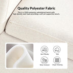 59.5" Modern Storage Ottoman Bedroom Bench, End of Bed Bench with Throw Pillows and Arms, Footrest Stool for Living Room, Dining Room, Entryway and Hallway, Linen