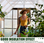 Tatuo 12 Pack 6' X 2' X 0.24'' Polycarbonate Greenhouse Panels Polycarbonate Sheets Twin-Wall Roof Panels Waterproof UV Protected Clear Corrugated Plastic Roofing for Greenhouse Replacement