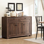 ONBRILL 48 Inches Sideboard Buffet Cabinet with Storage, Brown