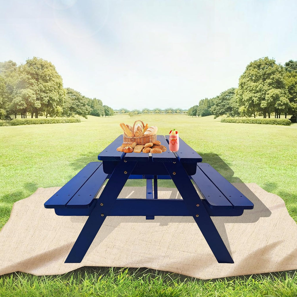 Children's Dining Tables and Chairs Set - 5-Piece Kids Table and Chair Set for Toddlers, Durable Wooden Activity Table with 4 Chairs for Drawing, Eating, and Playtime, Easy to Clean